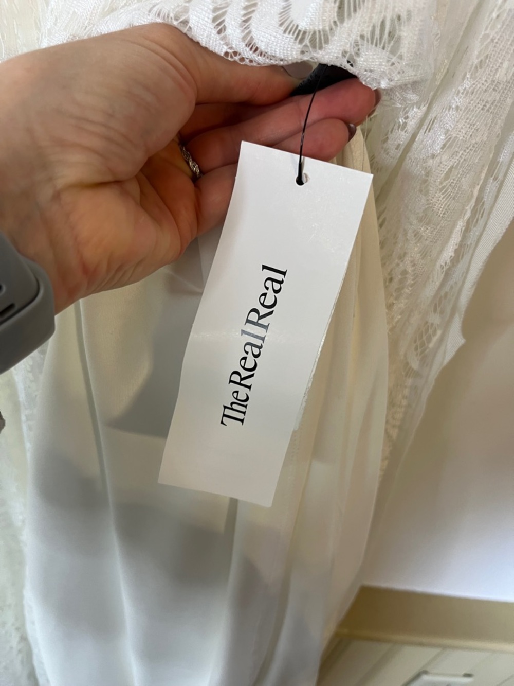Vera Wang NWT White Lace Maxi Dress Sz 2 Bridal Destination Wedding Elopement - Picture 13 of 15